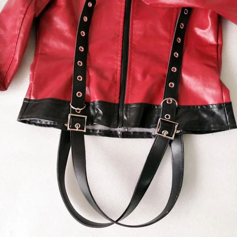 Soft PU Leather Adjustable Binder BDSM Bondage Harness Straitjacket Slave Lockable Coat Cosplay Adult Games Sex Toy for Women