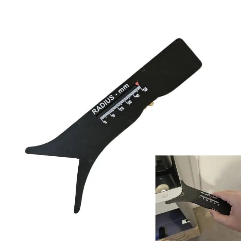 CORA Sliding Radius Measurement Tool Ergonomic Grip Radius Gauge for Woodworking
