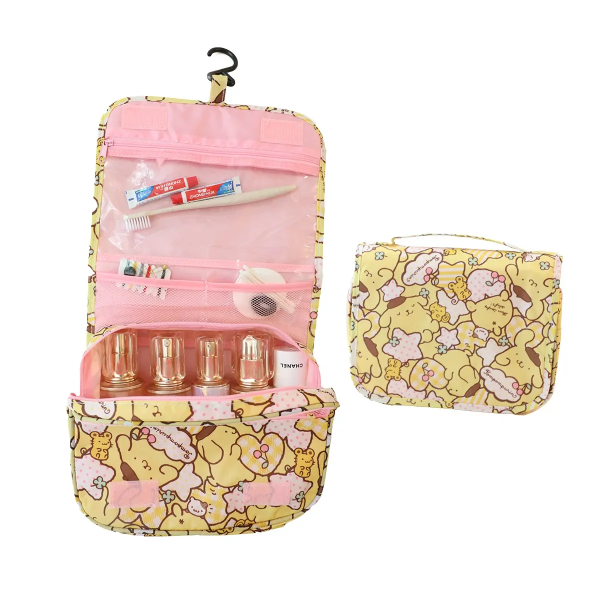 Snoopy cartoon hang travel hanging type wash bag large-capacity cosmetic bag multifunctional storage back handbag