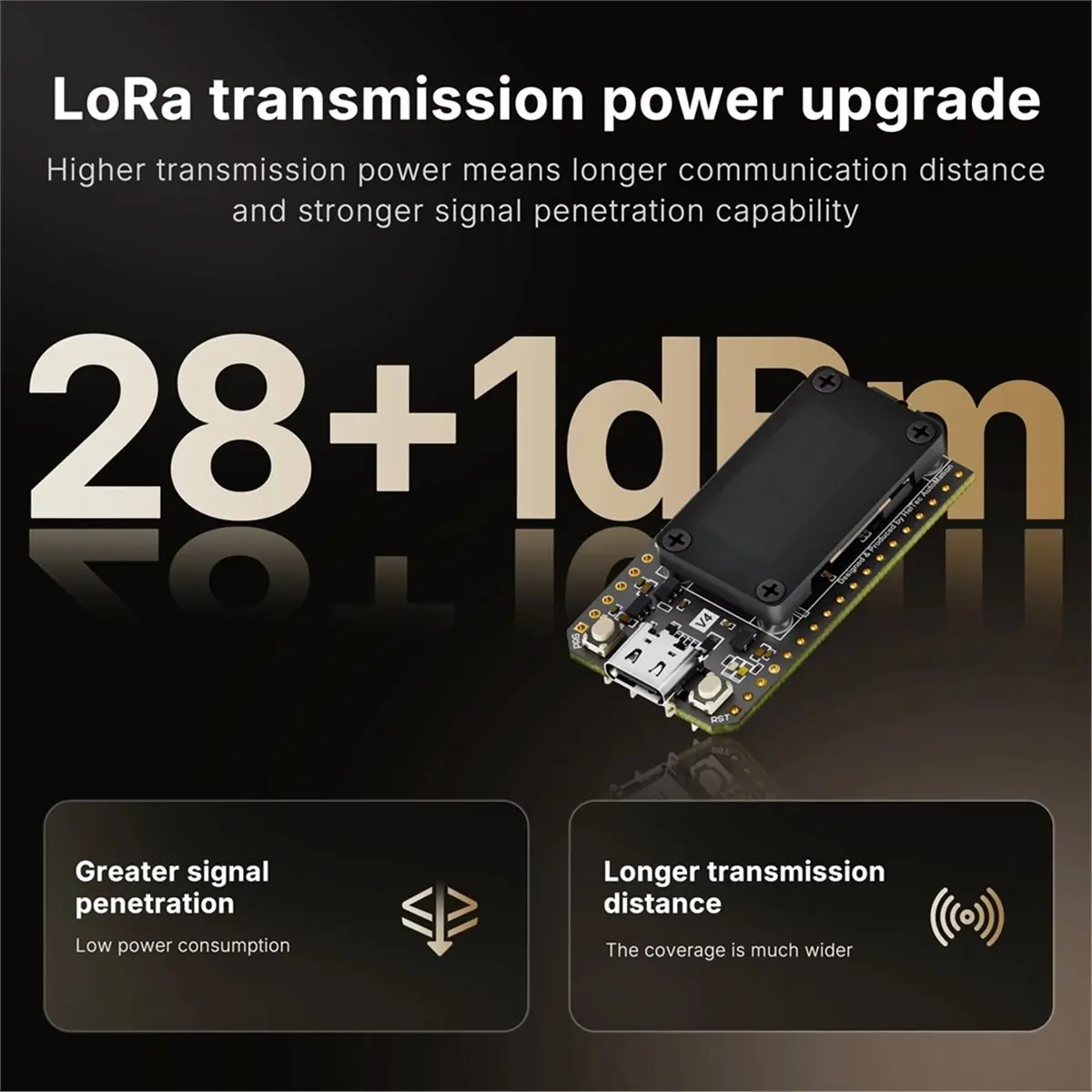 ^DT761~~WiFi LoRa 32 Expansion Kit WiFi LoRa 32 V4 Dev-Board SX1262 BLE Tempered Glass Panel GNSS Battery with Back Clip