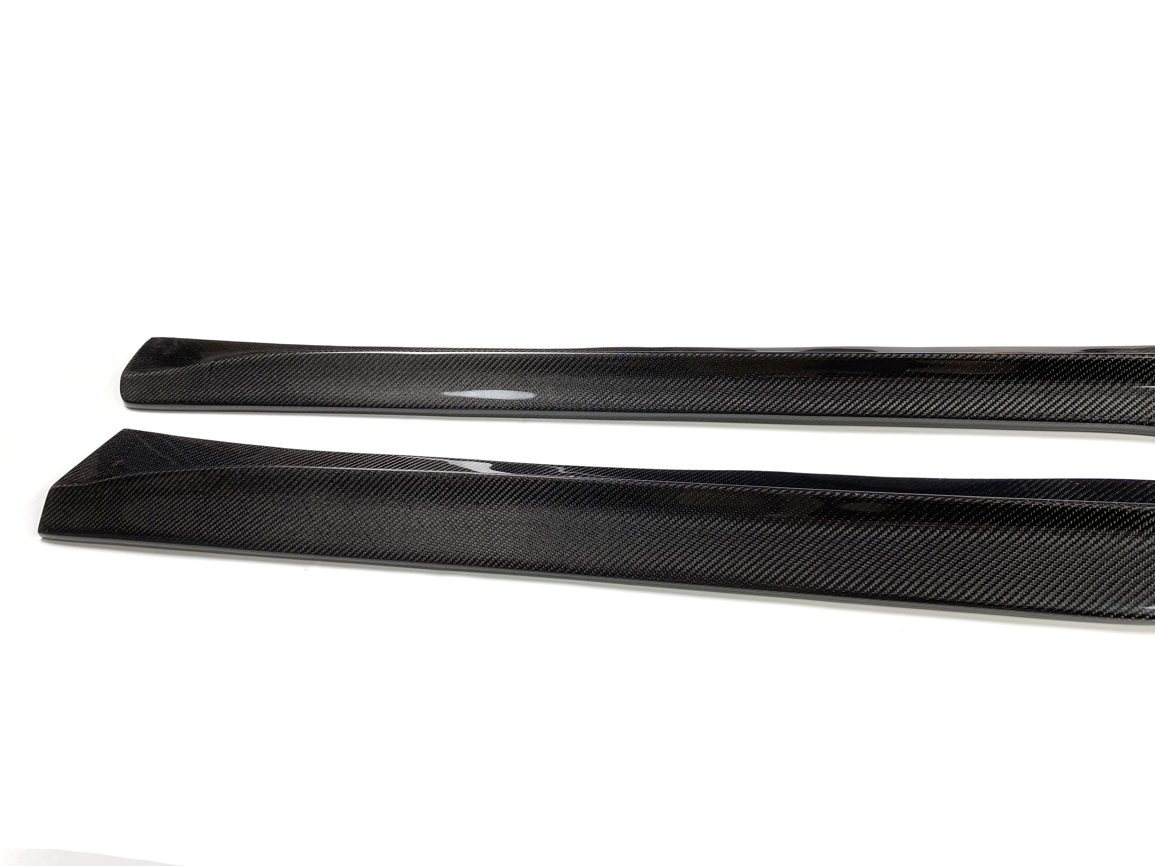 PSM Type Carbon Fiber Side Skirts Lip For BMW F82 F83 M4 2014-2018 Car Styling