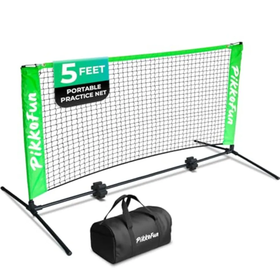 

Мини-сетка для пиклбола длиной 5 футов — сетка для пиклбола для тренировок в помещении и на открытом воздухе, огромная 3 фута. Быстрая установка Дизайн Ли