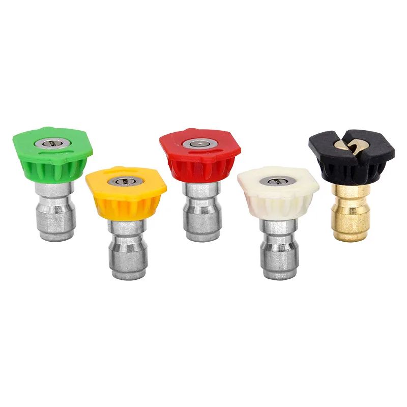 

Комплект из 5 быстросъемных адаптеров для пистолетов высокого давления серии K (K2, K3, K4, K5, K6, K7) для очистки, быстросъемные насадки 1/4 дюйма