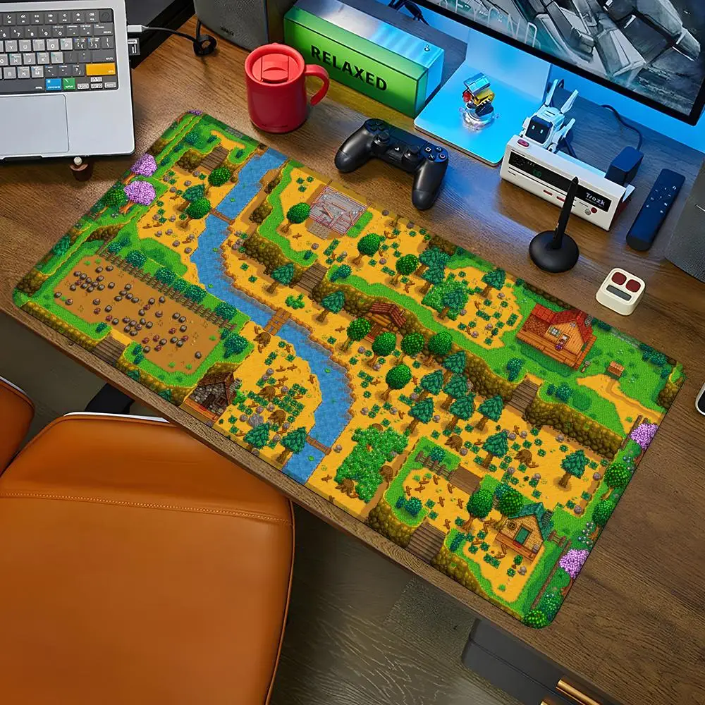 Stardew Valley Mouse Pad Gaming Abstract Large 800x400mm MouseMat Gamer Large mouse pad XXL Mause Carpet PC Desk