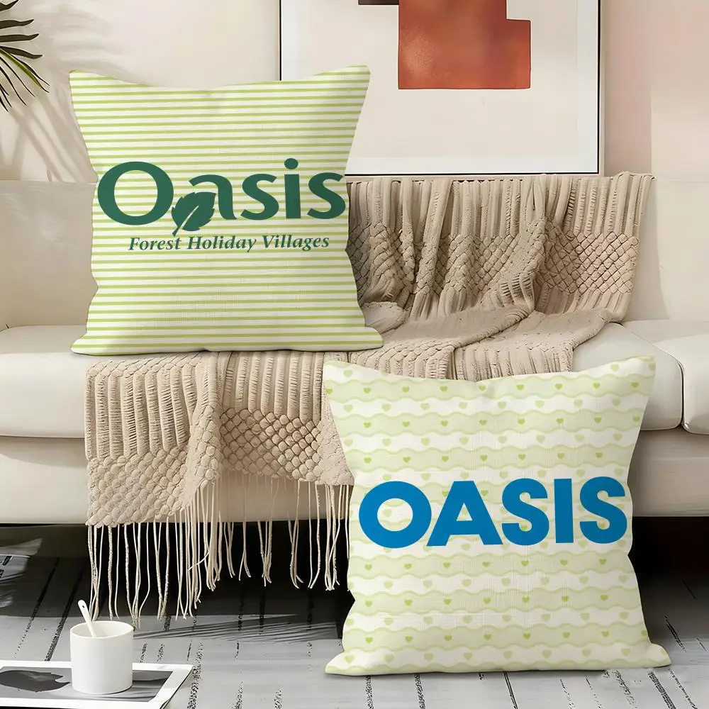 O-Oasis Rock Band Pillow Case Pillowcase, Double-sided Printed, Sofa Cushion, Bedroom Headboard Pillow