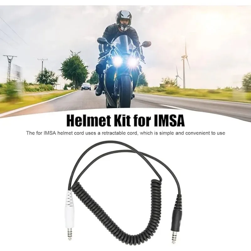 ヘルメットコードアダプターストレッチキット-pvc-シールドワイヤーヘルメットコード-imsa-用-peltor-レーシングヘルメット用-航空機用