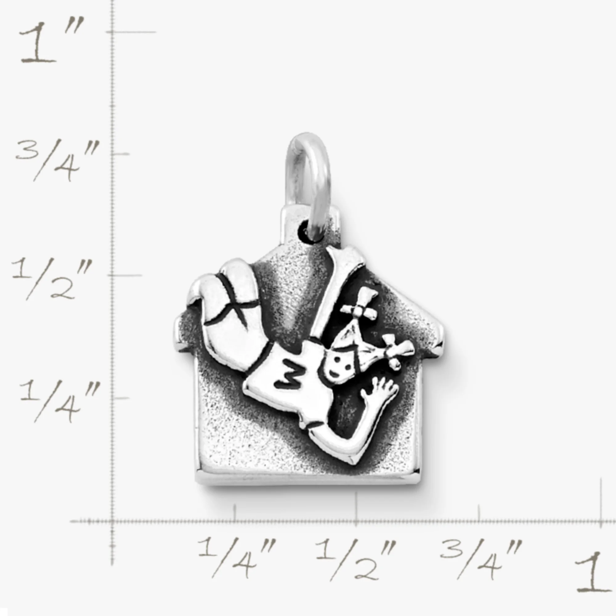 S925 Sterling Silver Hang Over Cabin Charm，Romantic and Cute Gift for Girls,Valentine's Day gift,Mother's Day gift.