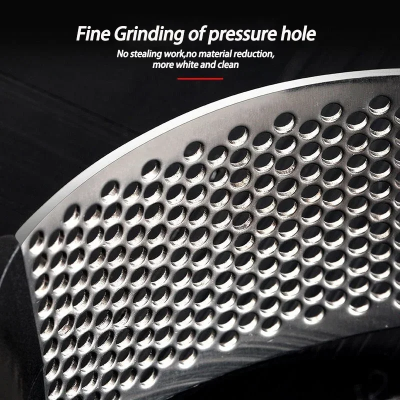 1Pcs Garlic Press Stainless Steel Garlic Crusher Curve Manual Press Chopper For Fruit Vegetable Tools Kitchen Gadget Accessories