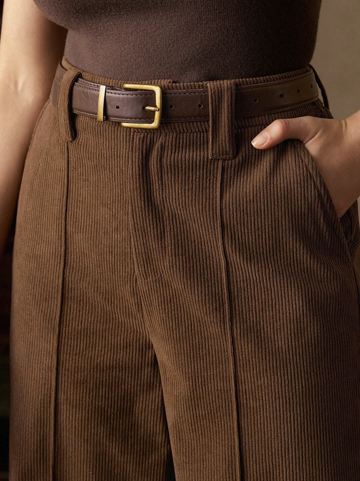 سروال نسائي قصير مناسب للعطلات أنيق كاجوال للرياضات الخارجية مناسب لجميع المواسم (بدون حزام) #3