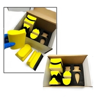 9Pcs Hand Sanding Block Set Assorted Hook and Loop Detail Hand Sander Tools Kit for Auto Body Repair Paint Woodworking Furniture