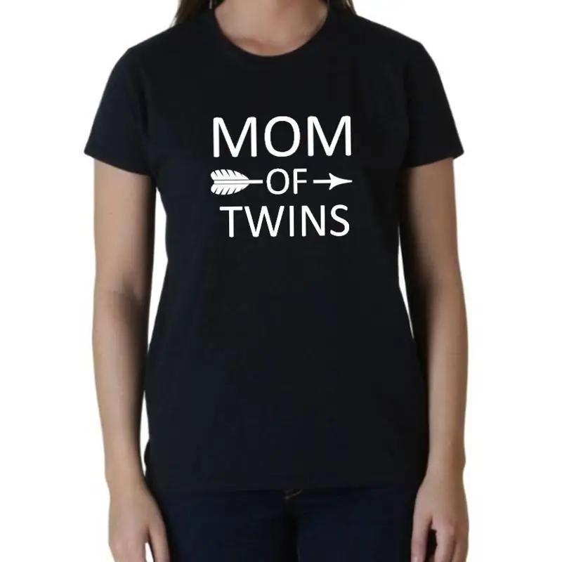 

Mom of Twins T Shirt Funny Twin Mother's Day Cute Matching Outfit