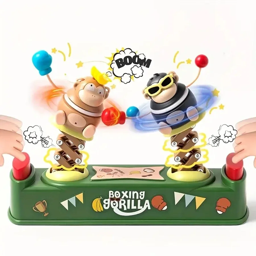 Boxing Gorilla Double Player Battle Game Funny Tabletop Interactive Toy for Kids Family Party