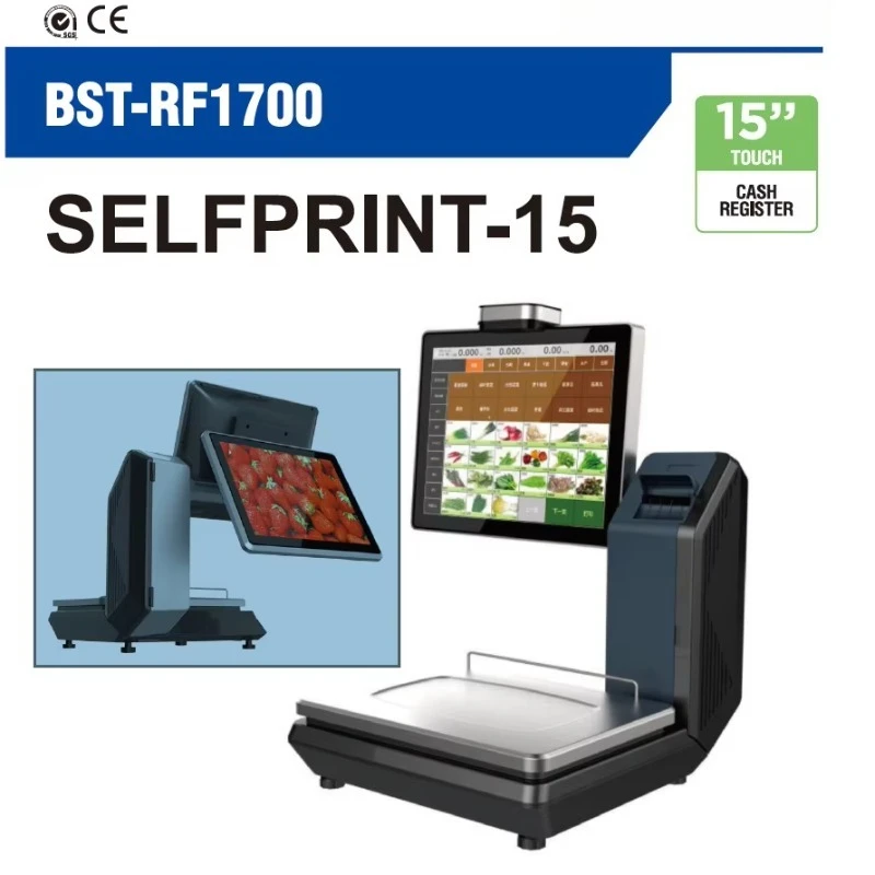 

POS-скасы AI Scale с камерой AI для рынка свежих продуктов питания