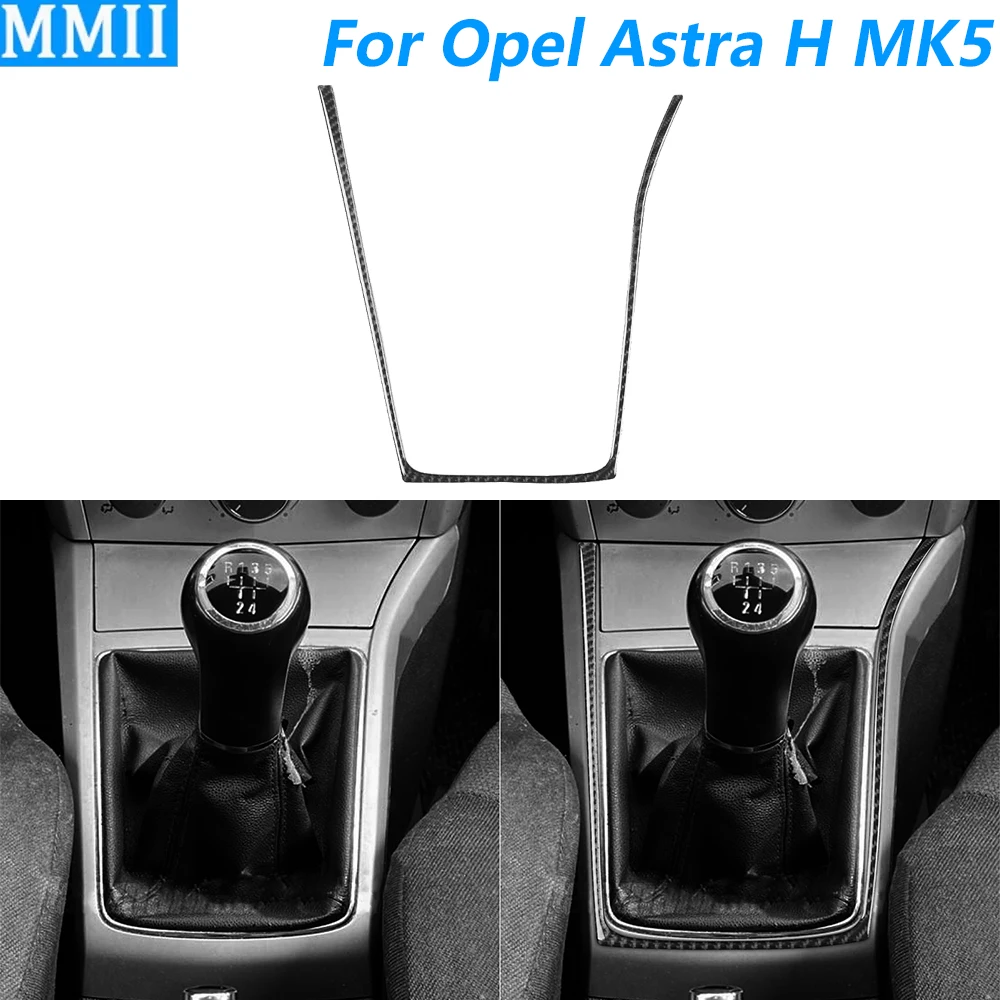 

Для Opel Astra H MK5 2004-2010: накладка на панель центральной консоли из углеродного волокна для механической коробки передач, аксессуар для автомобиля, наклейка