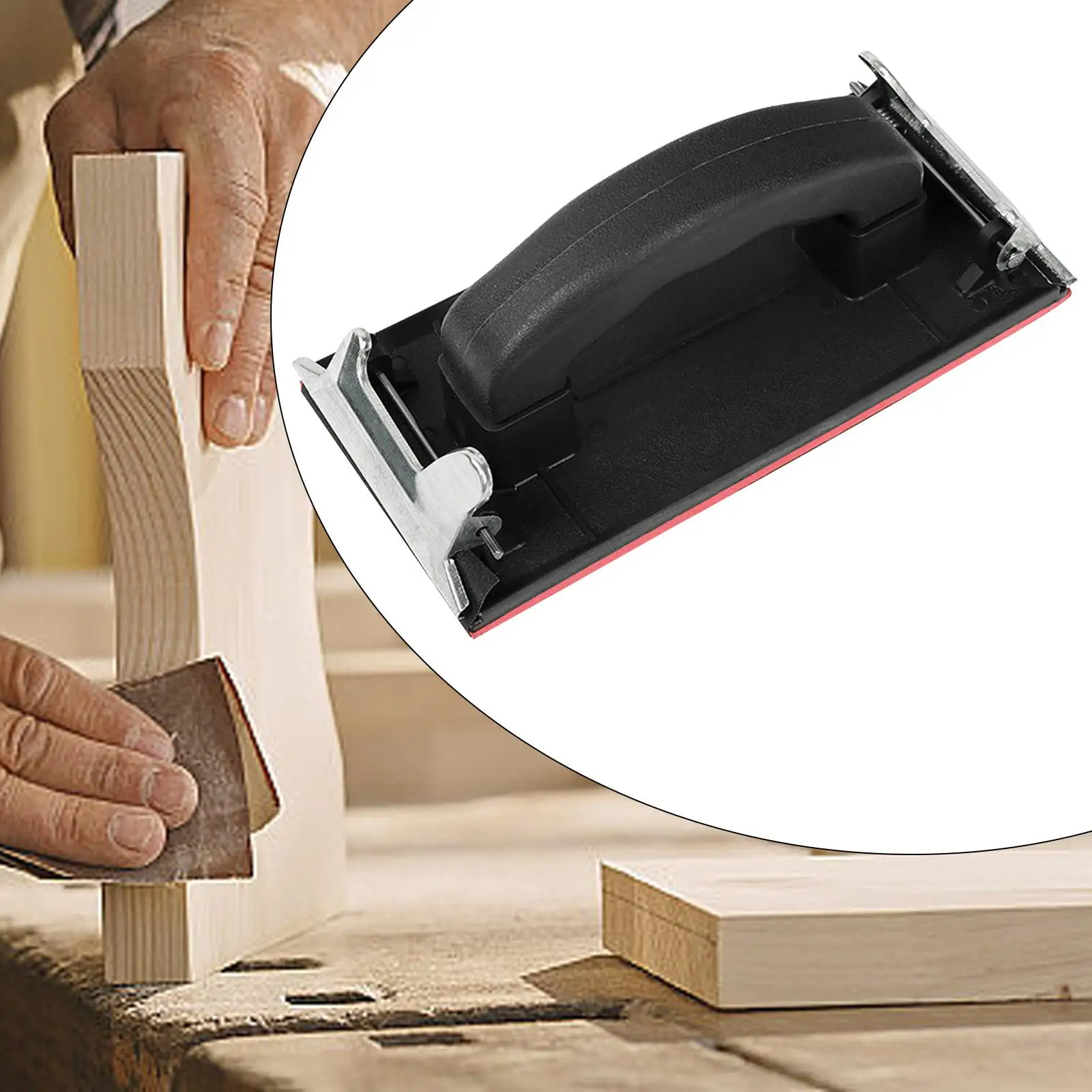 Hand Sander Ergonomic Comfortable Grip Glass Metal Sanding Sanding Block