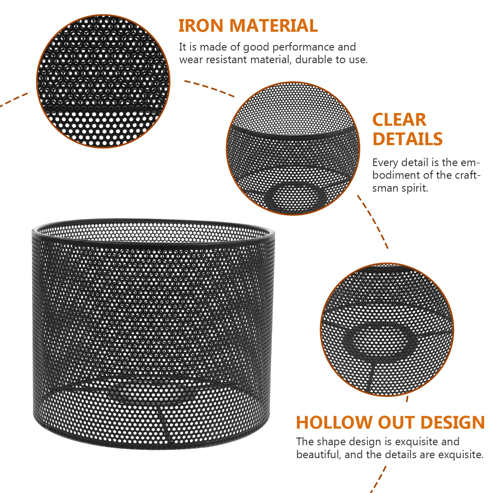 

Hollow-Out Iron Art Lampshade Decorative Lighting for Home Table Ceiling Pendant Lights Durable Wear Resistant