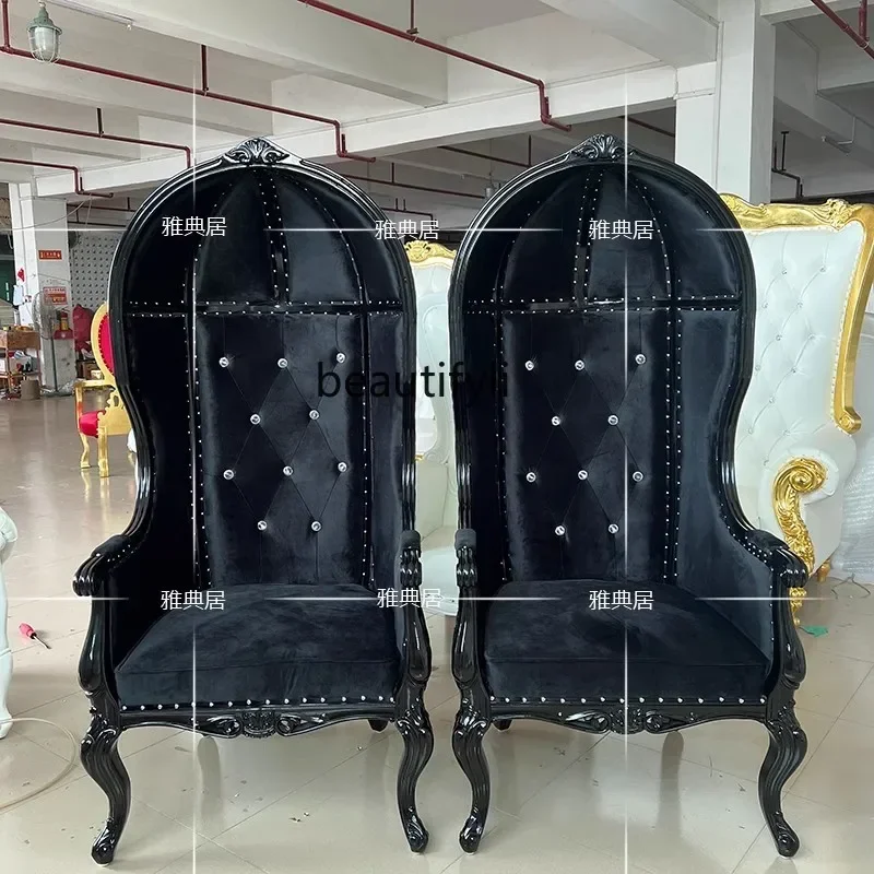 Neoclassical Birdcage Seat Club Hall Decorative Chair Image Chair European Single Sofa