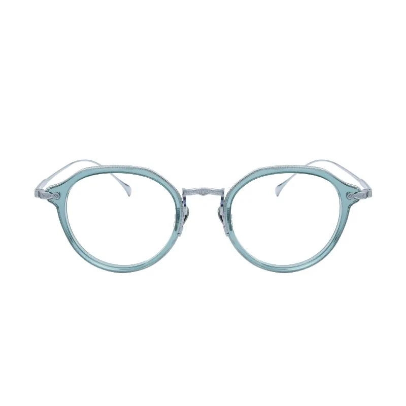 Fashion Handmade Plate Glasses Frame LO-09 Myopia Male Pure Titanium Glasses Female Discoloration Blue Light Prevention