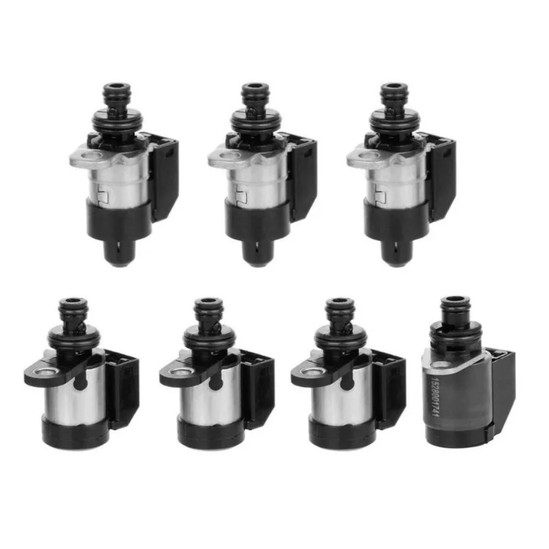 7PCS Original RE5R05A A5SR1/2 0260130030 31941-1FX02 0260130031 5-Speed Transmission Solenoid Valve Kit For Nissan Titan V8 5.6L