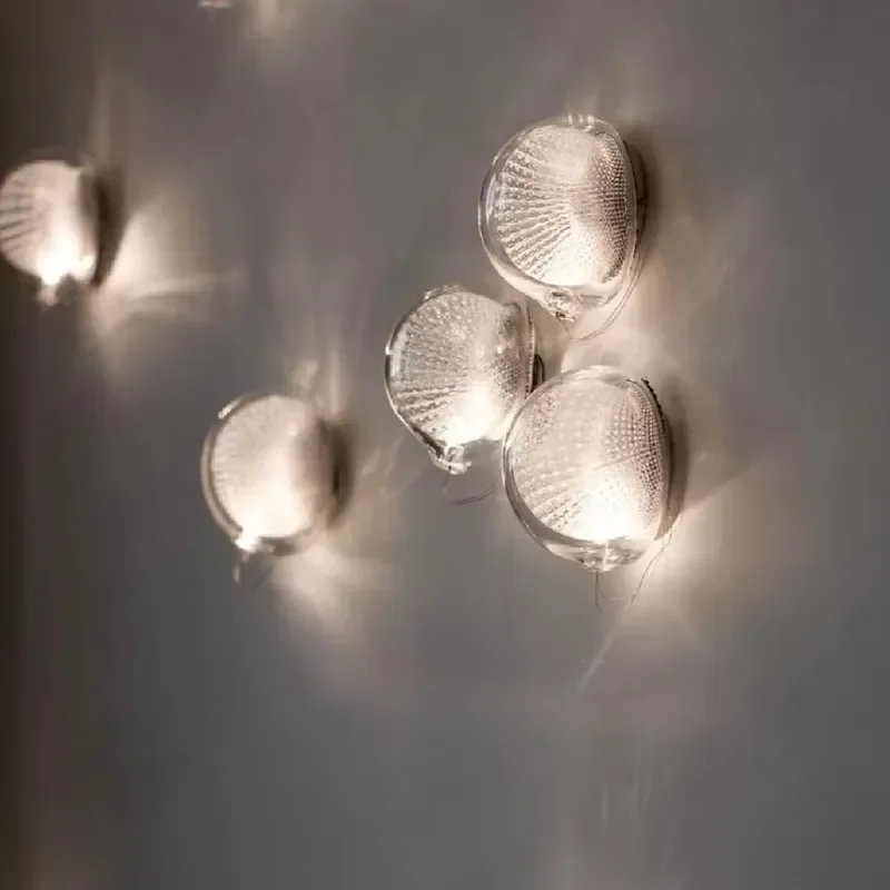 Low Price Promotion Indoor Light Decorative Lighting Wall Lamp Bedroom Living Room Easy Install Glass Wall Lamp