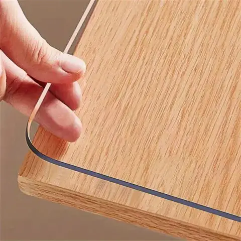 0.5mm Clear PVC Table Protector - Waterproof, Anti-Scratch for Kitchen & Dining