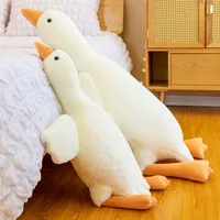 Hot 37/50/55/90/130CM Funny Goose Stuffed Soft Duck Plush Toy Sleeping Pillow Sofa Cushion Kids Girlfriend Birthday Gift 2