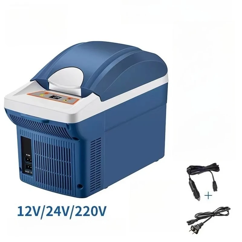 Car Refrigerator 6 Liters, Dual-use for Home and Car, Cooling and Heating Box, Mini Car Refrigerator, Logo Printing Available