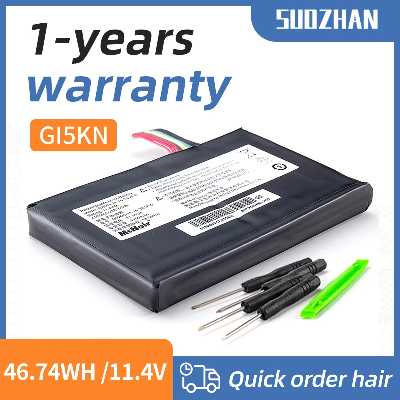 

SUOZHAN GI5KN GI5KN-11-16-3S1P-0 GI5KN-00-13-3S1P-0 GI5CN-00-133S1P-0 Battery for Hasee Z7M-i7 R0 Z7M-SL7 D2 Z7M-i78172 D1 KP7GT