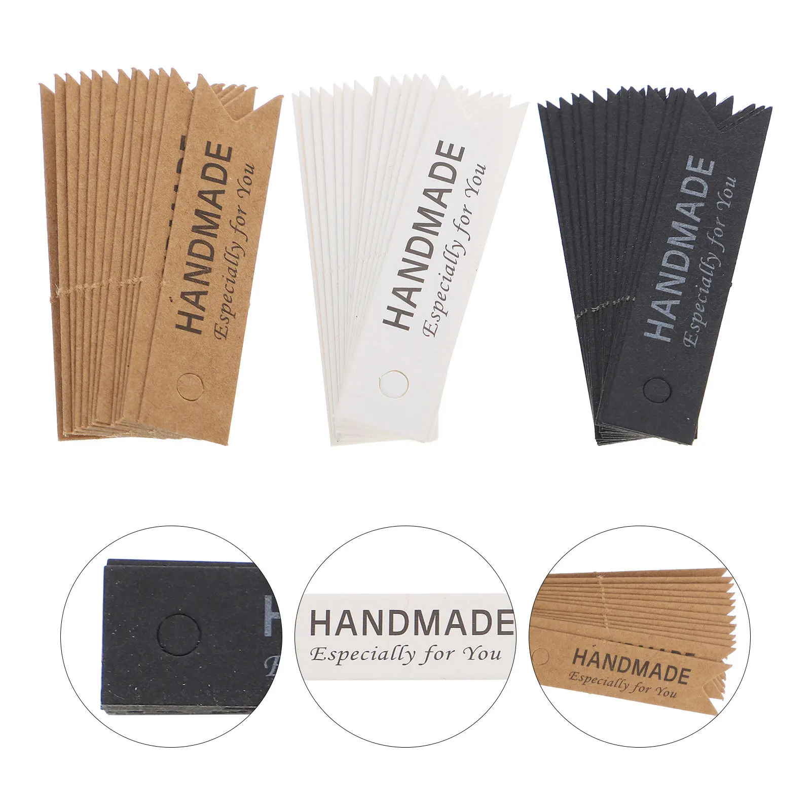 

45pcs Kraft Paper Fishtail Flag Tags Decorative Hanging Labels For Aromatherapy Candles Adornments