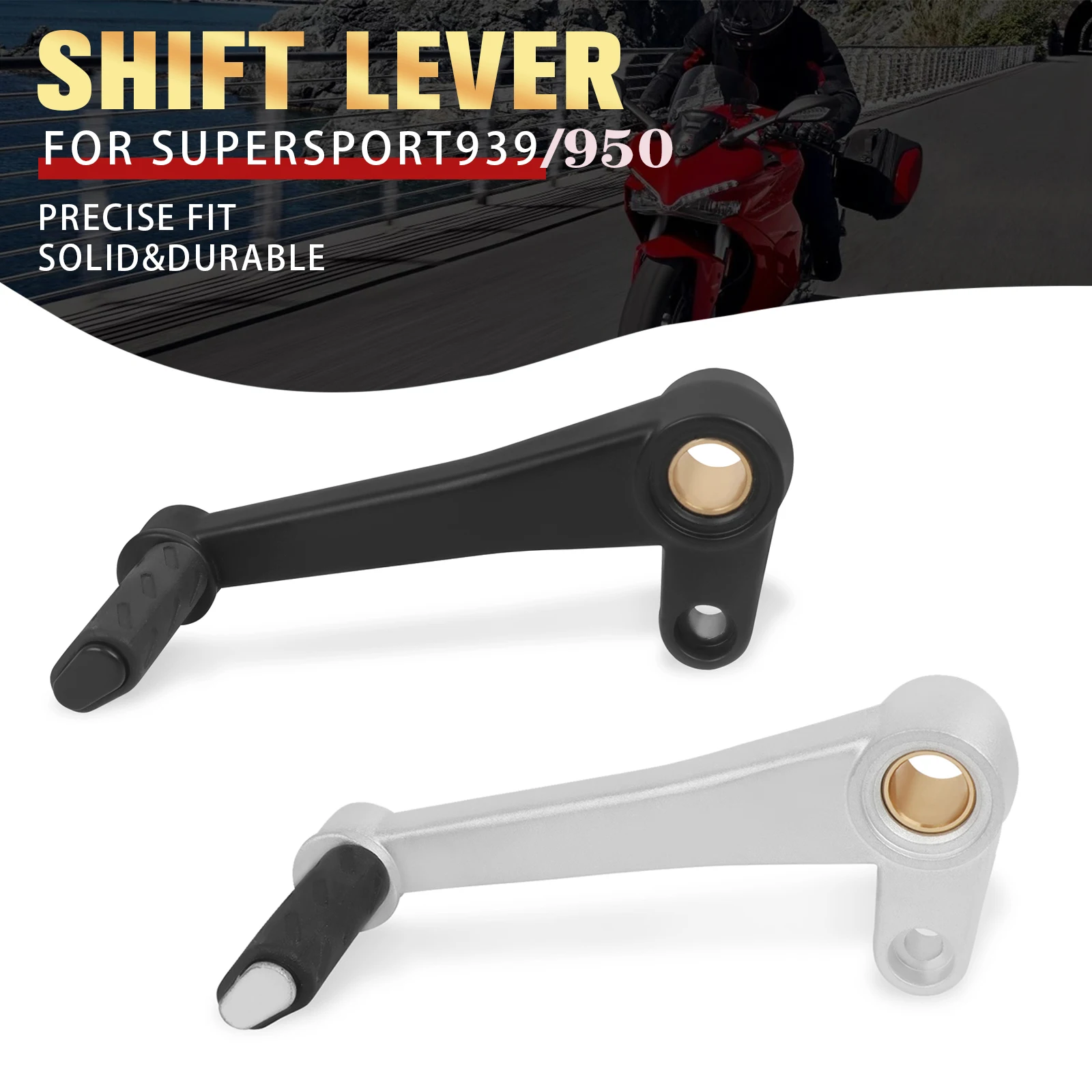 

Motorcycle Foot Brake Lever Gear Shifting Lever Pair CNC Aluminum Pedal For DUCATI Supersport 939/950 Supersport939 2017-2023