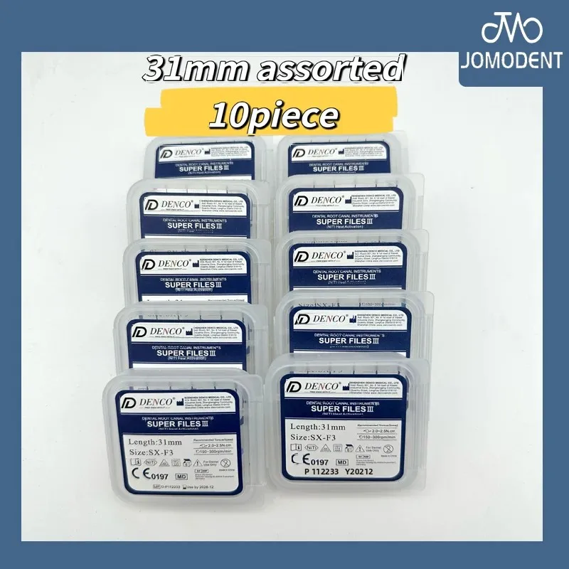10piece DENCO Dental Rotary Root Endo File Super Files III SX-F3 Endodontic Instrument N