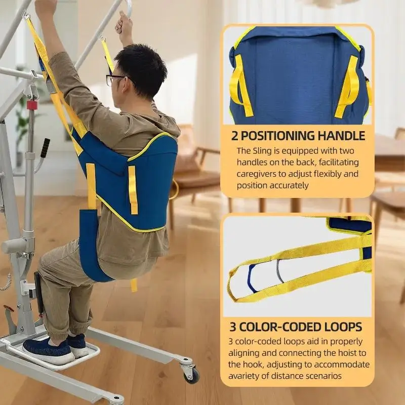 Sitting Stand Lift Machine Sling Dedicated Standing Movement Assist Elderly Semi Standing Straps Safe Transfer Washable Straps