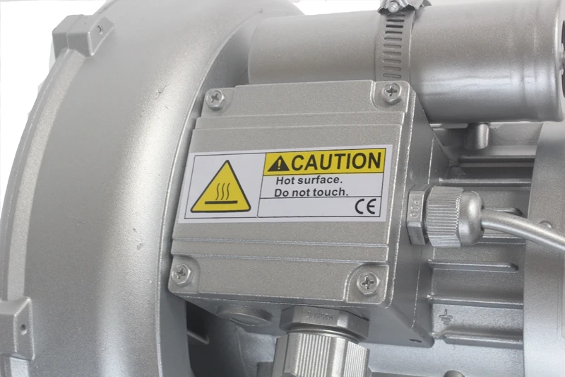 Pompa per vuoto con pompa a vortice trifase da 370 Watt, piccolo ventilatore ad anello industriale a canale laterale ad alta pressione