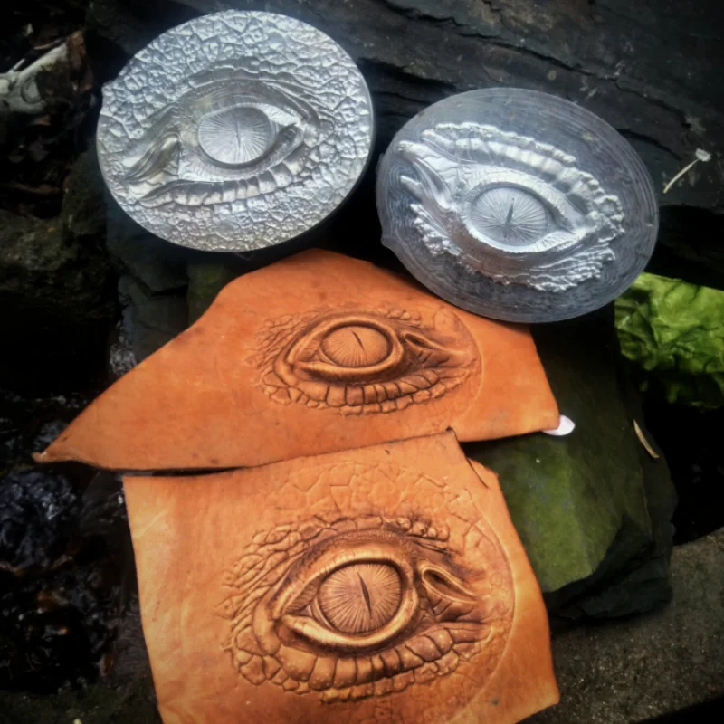 

Metal Dragon's Eye leather embossing mold Three-dimensional yin and yang mold Dragon's eye metal embossing mold