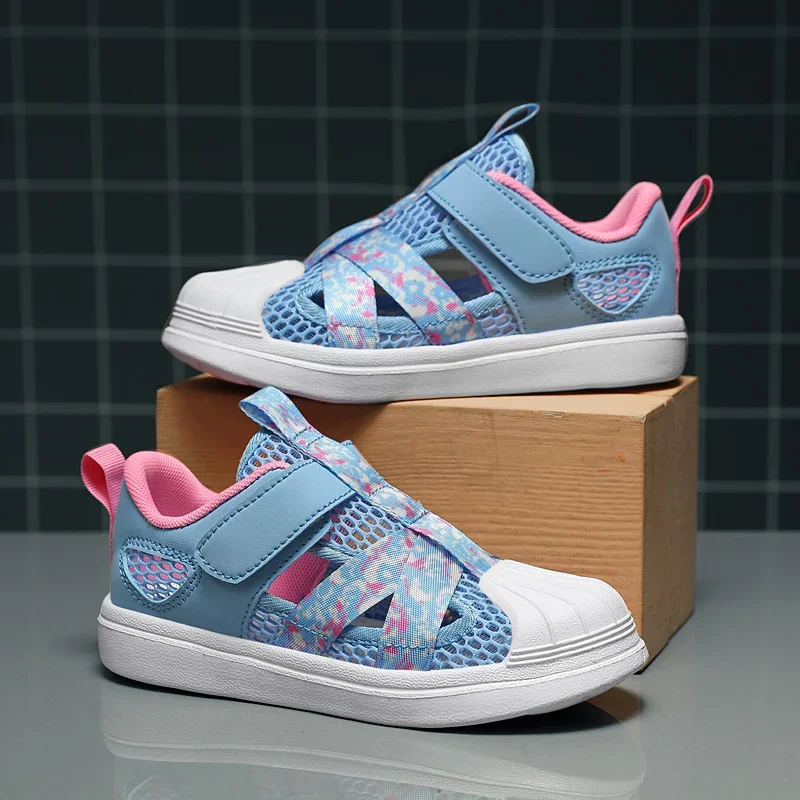 

Summer Breathable Kids Sandals Boy and Girl Fashion Sneakers Lightweight Non Slip Walking Shoes Comfortable Sport Shoes