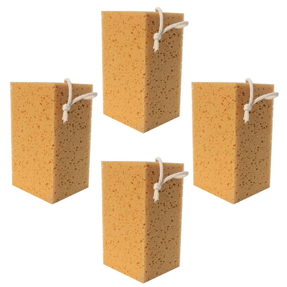 

4Pcs Car Wash Sponge Absorbent Soft Cleaning Blocks Safe for Painted Surfaces Car Cleaning Tool Auto Clean Sponge