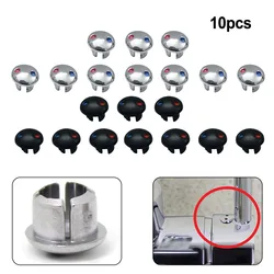 10pcs 9mm Decorative Cover Faucet Handle Hot And Cold Water Signs Kitchen Mixer Tap Indicate For Bathroom Accessories