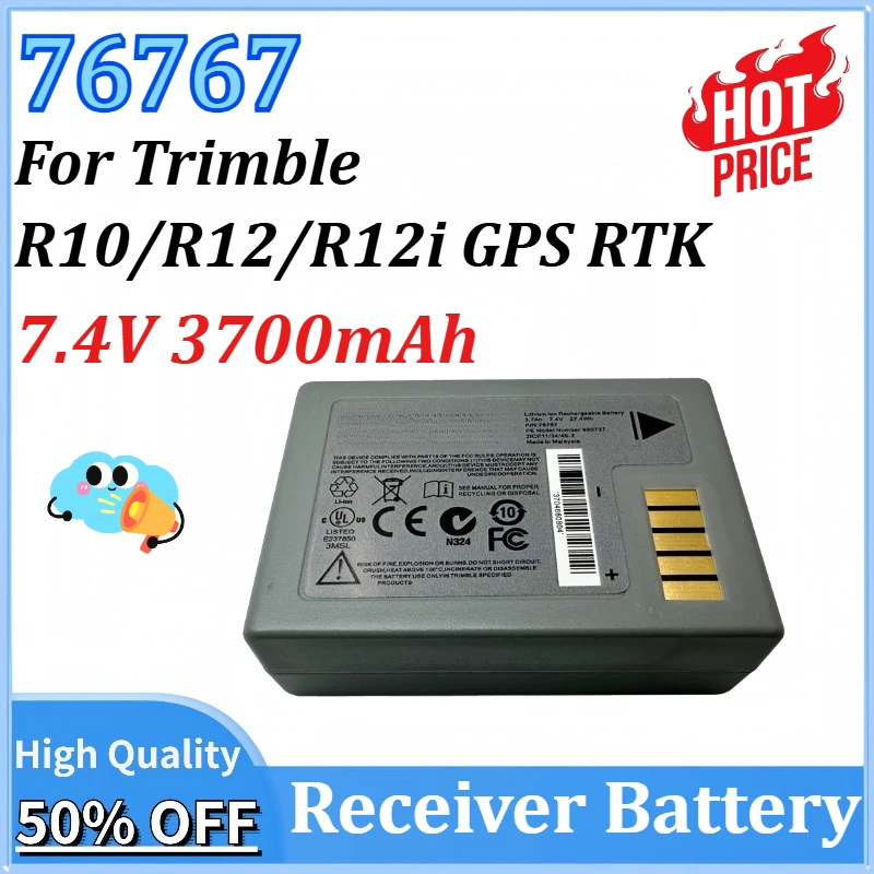 

7.4V 3700mAh 76767 Battery for Trimble R10/R12/R12i GPS RTK Receiver Battery 990737 Li-ion GPS Battery