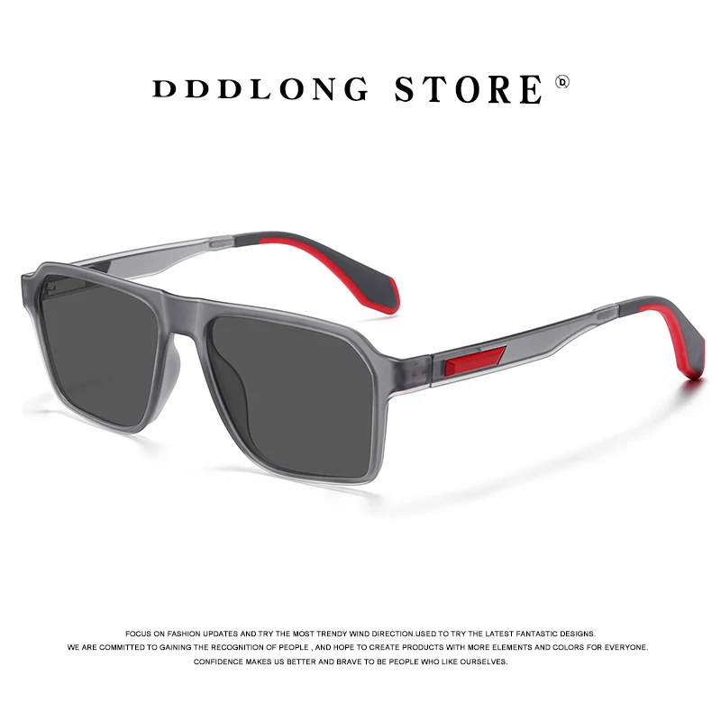 

DDDLONG Retro Fashion Square Sports Polarized Sunglasses Women Men Sun Glasses Classic Vintage UV400 Outdoor D659