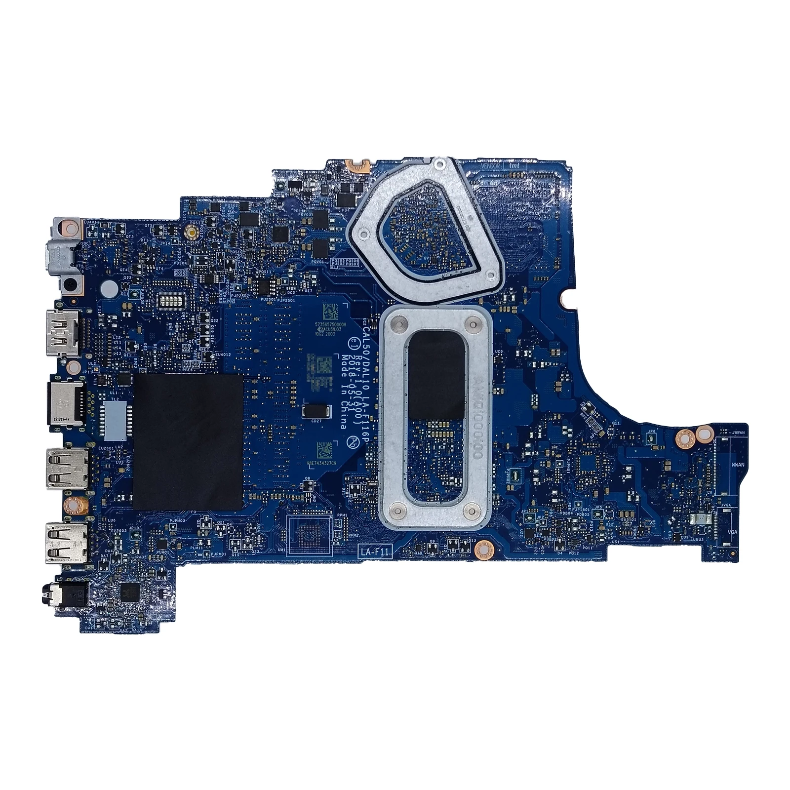 

LA-F116P для DELL Inspiron 3590 3490, материнская плата для ноутбука i3-7020U i5-8250U, 2 ГБ Radeon 530, материнская плата 01 мм5 В 06V1N6