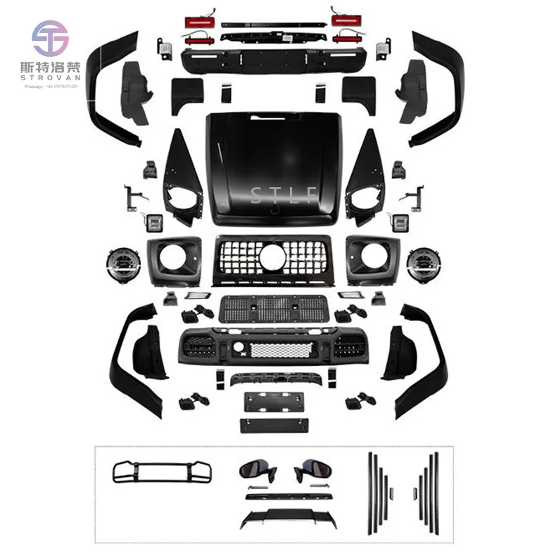 

Facelift Car Accessories Engine Hood Cover Headlight Body Kit Front Bumper Grille for Spare Parts G Class W463