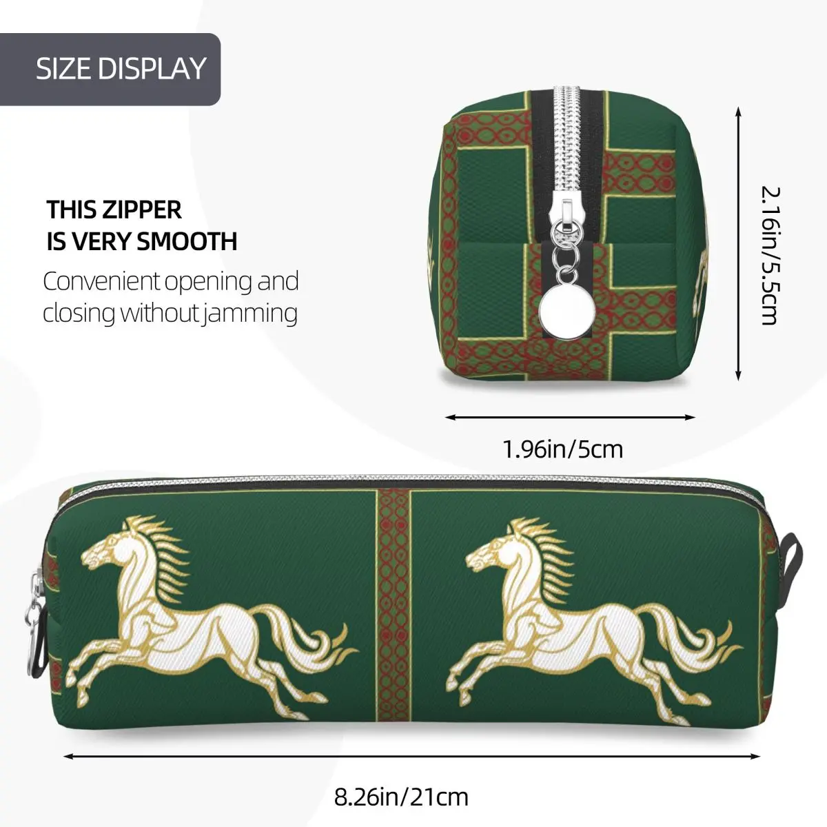 Banner Of Rohan Pencil Cases for Student School Pen Box Pencil Bag Large Capacity Pencil Pouch Storage Stationery Supplies