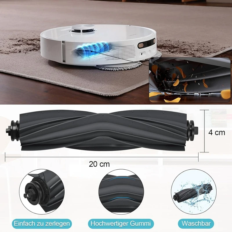 قطع غيار مكنسة كهربائية روبوت ، مجموعة ملحقات مع أكياس غبار ، ممسحة مسح ، ملحقات لدريم L10s ألترا ، L10 ألترا