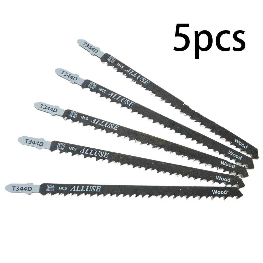 5pcs T344D HCS T-Shank Jigsaw Blades Reciprocating Saw Blade Multi Saber Blades For Wood Metal Cutting Woodworking Tools