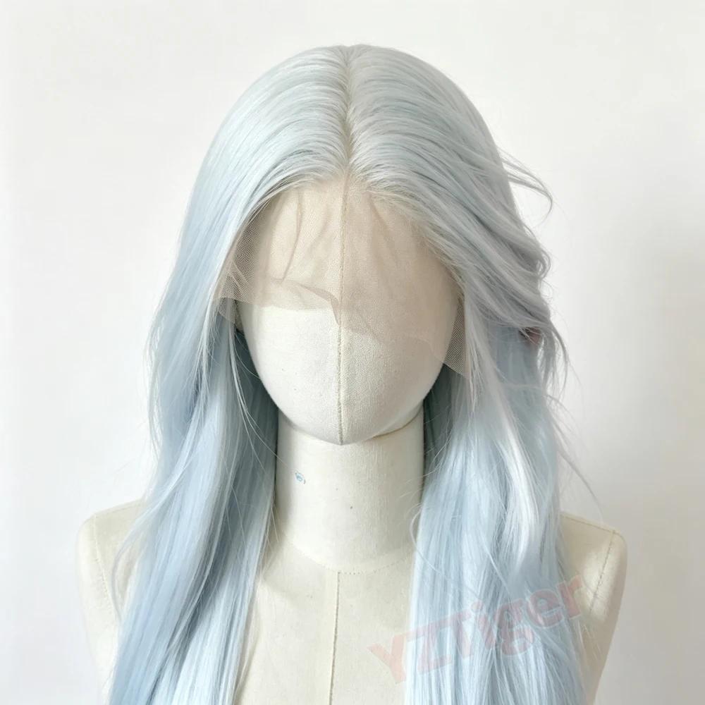Cosplay Wig 13*4 Lace Front Wig for Women Long Straight Synthetic Lace Wigs for Women Halloween Daily Use Cosplay Heat Resistant