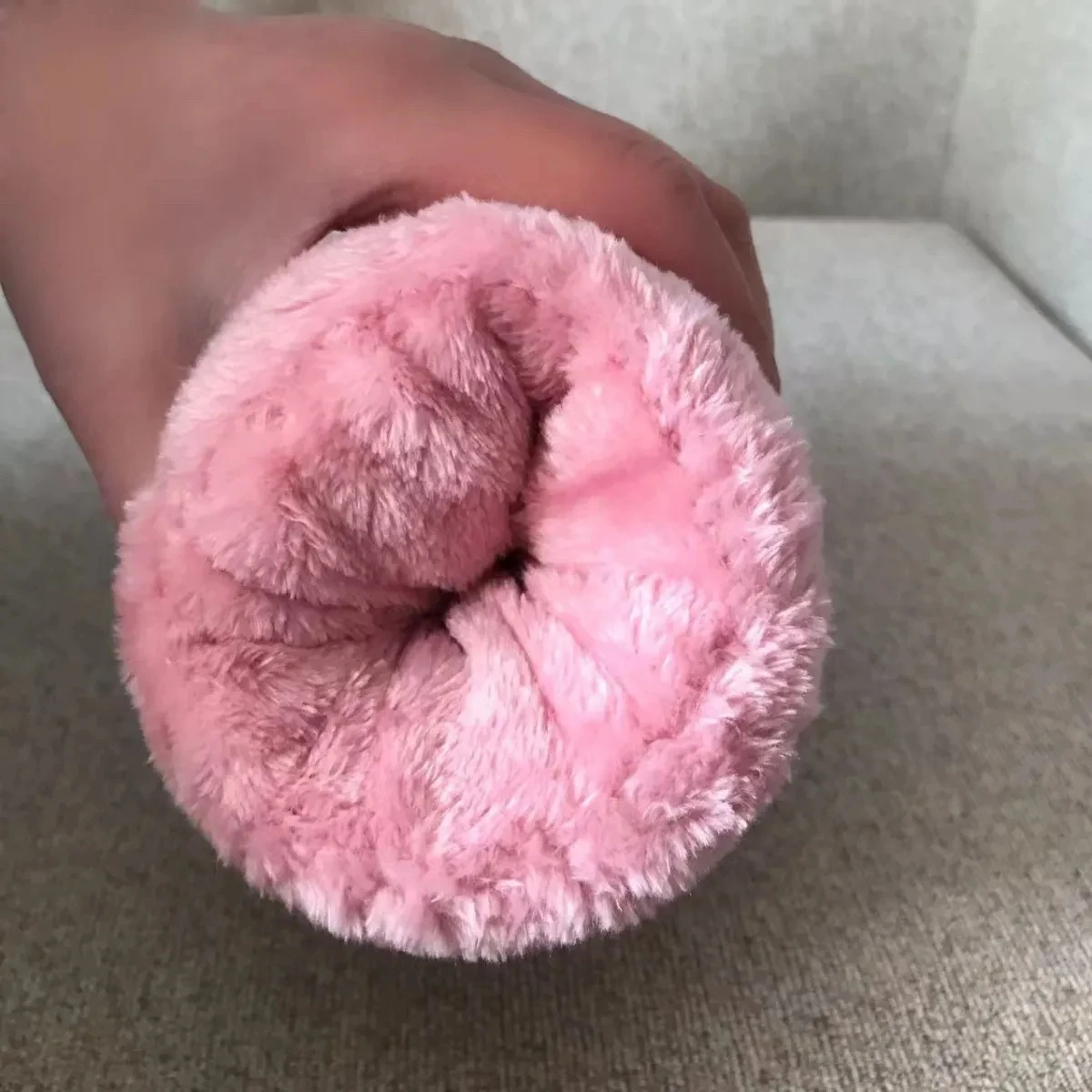 Masturbador de tubo hinchado de algodón hecho a mano para hombre, coño de bolsillo masculino, mensaje Sexy, uso especial, mensaje masturbatorio de extracción
