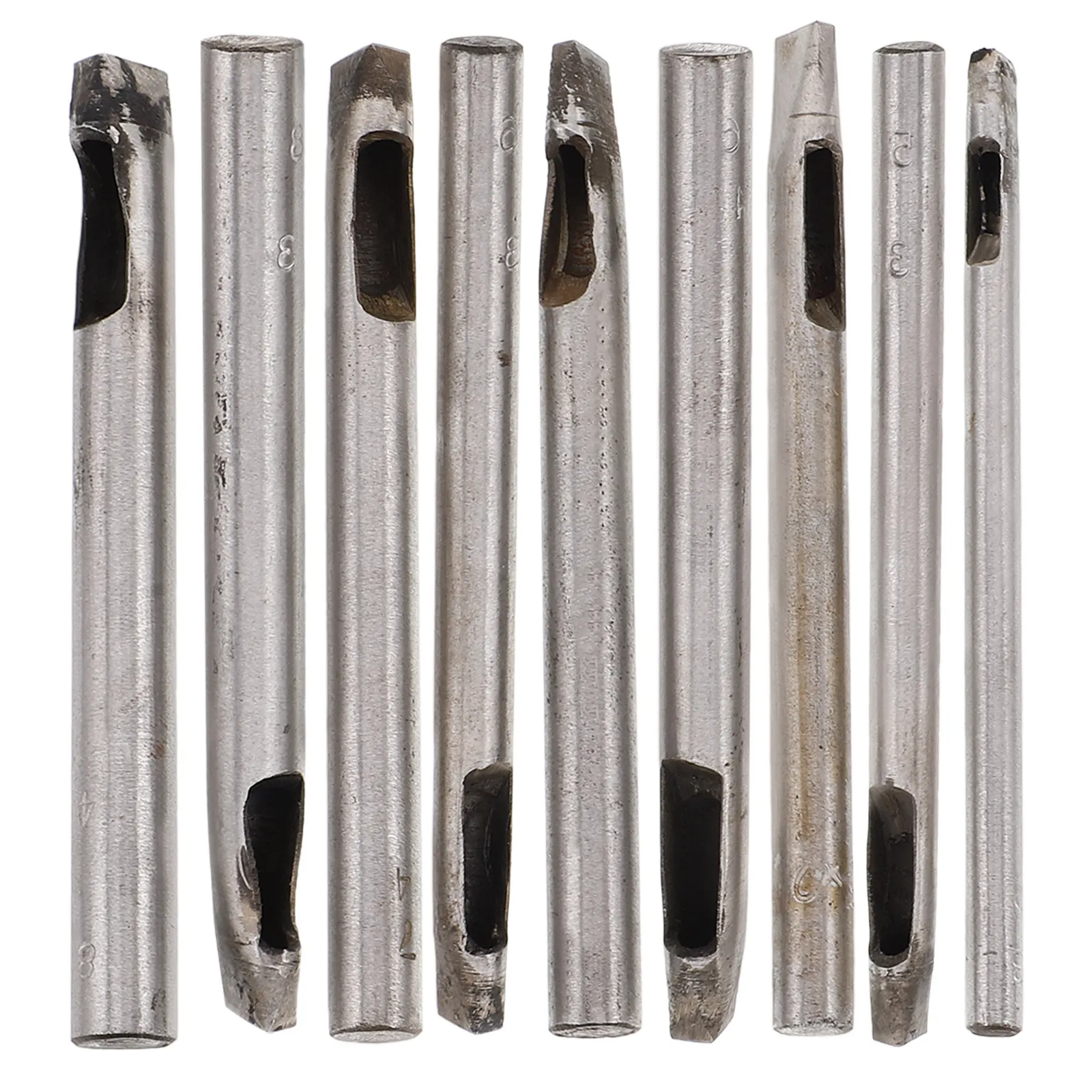 

9Pcs Slot Hole Punch Leathercraft Supplies DIY Puncher Tools Belt Hole Puncher Steel Craft Making Leatherworking Punch Kit