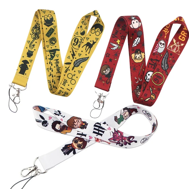 20 Stil niedlichen Schlüssel bund Harry Potter Lanyard ID-Karte Zubehör Anime Produkte Zubehör Dekoration Hogwarts Jungen Mädchen Geschenke