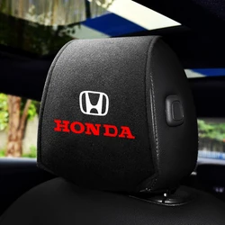1/2pc 자동차 머리 받침 커버 좌석 머리 베개 머리 받침 커버 Honda Mugen Civic TYPE-R Accord Fit Jazz CRV BRV HRV Insight Pilot