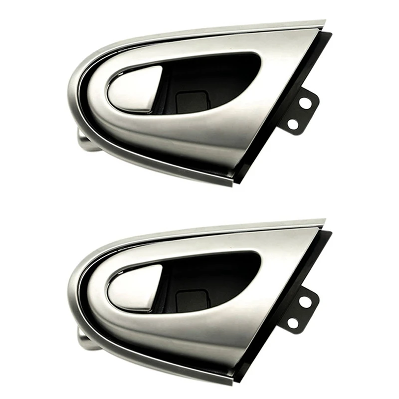 2X Car Left Inside Door Handle For Luxgen 7 SUV U7 2011-2017 Door Handle Chrom Eplate Inner Door Clasp